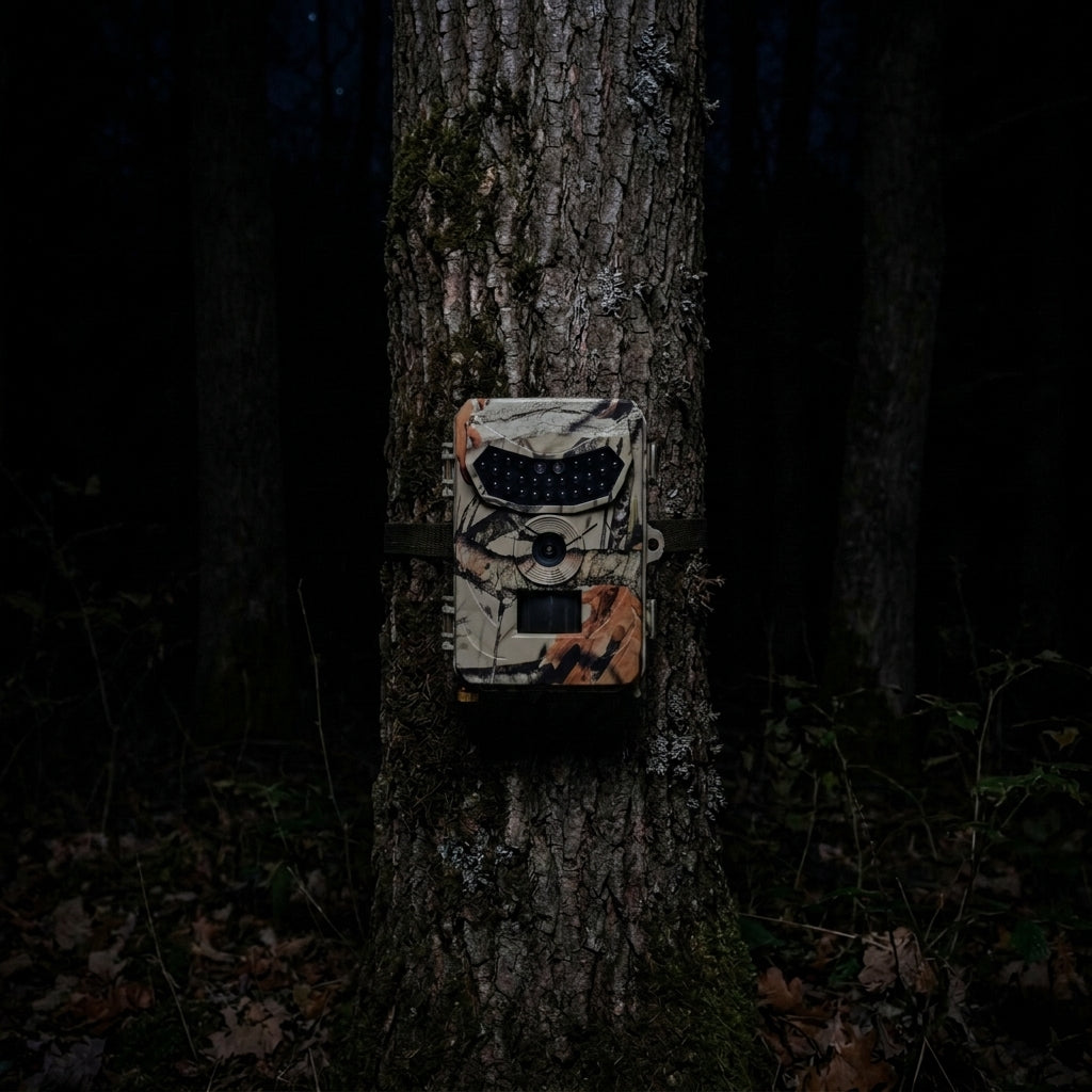 Fotopułapka Full HD 1080p – 12 MP, kąt widzenia 120° i zasilanie bateryjne