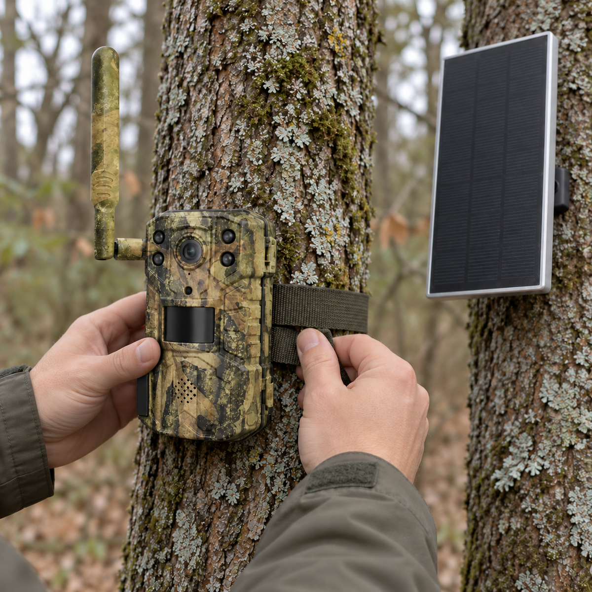 Fotopułapka 4G z osobnym panelem słonecznym – Full HD i 20 MP
