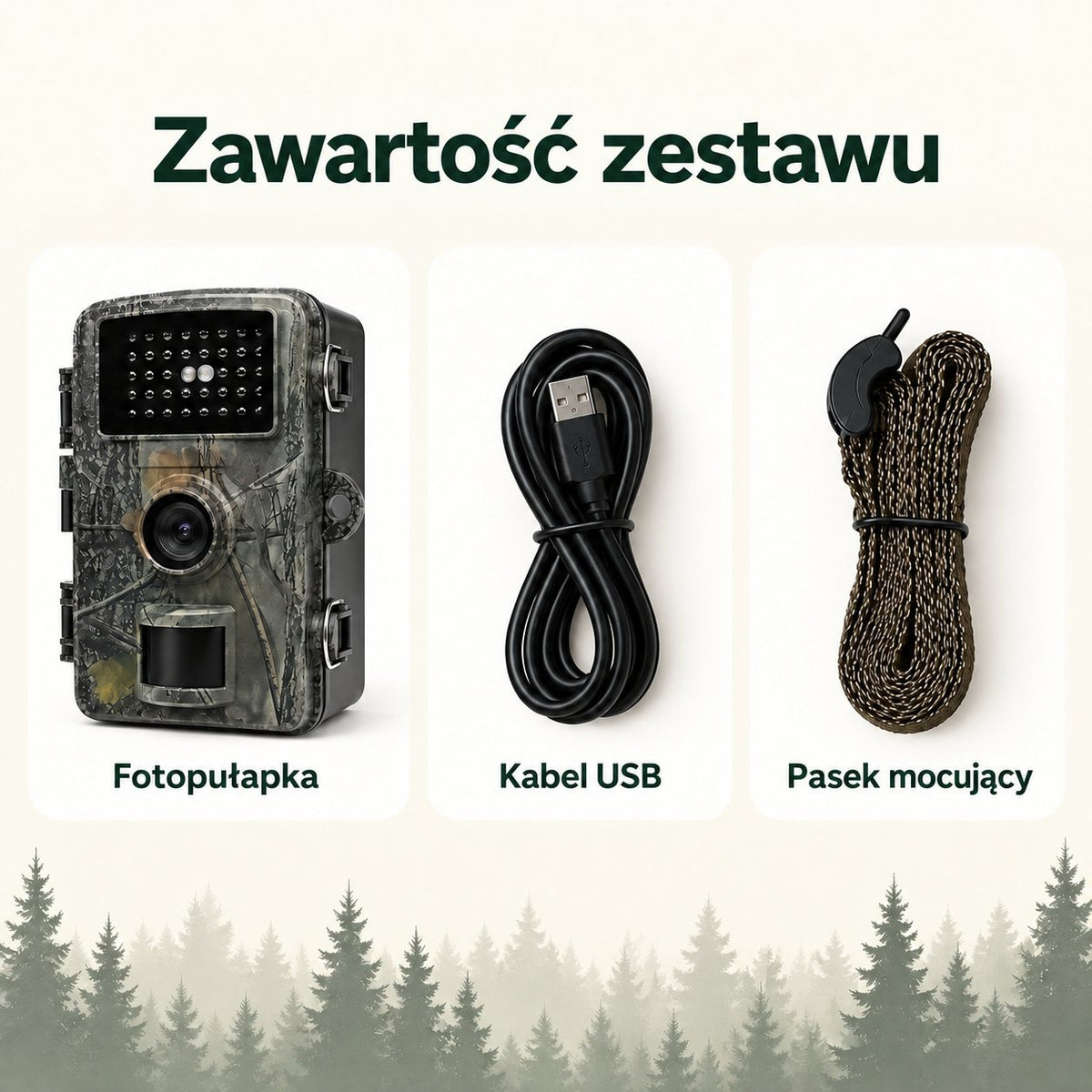 Fotopułapka Full HD 1080p – 16 MP, prosta obsługa bez aplikacji