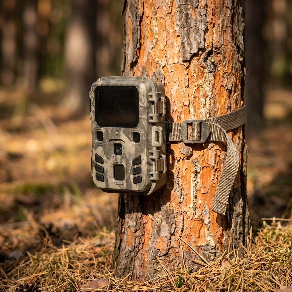 Szerokokątna fotopułapka 1080p – ekran LCD, kąt 120° i IP66